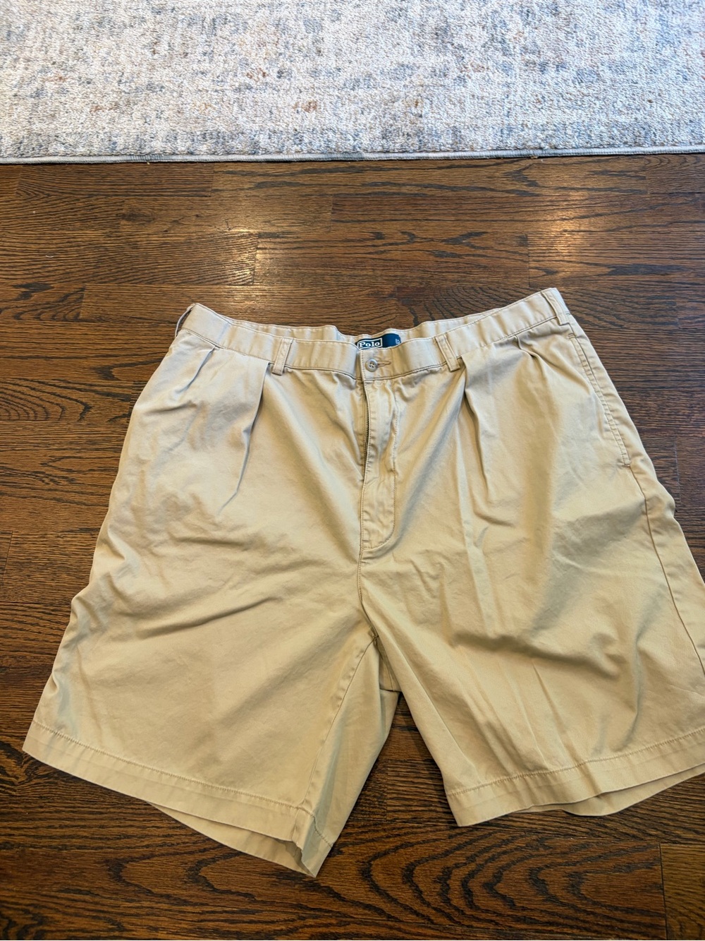 Polo by Ralph Lauren Tan Flat-Front Men's Shorts